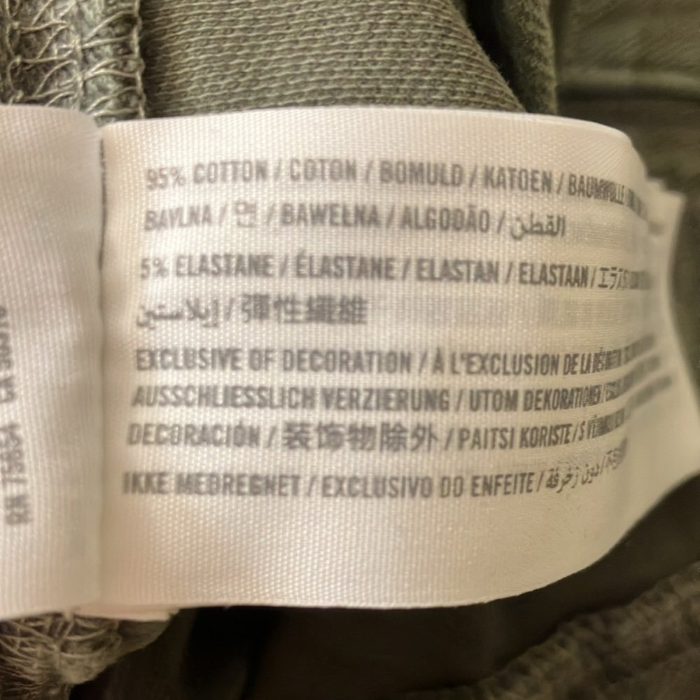 Abercrombie and Fitch new with tags heavenly soft stretch twill olive Medium - Picture 6 of 6